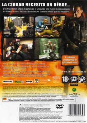 Urban Chaos (Japan) box cover back